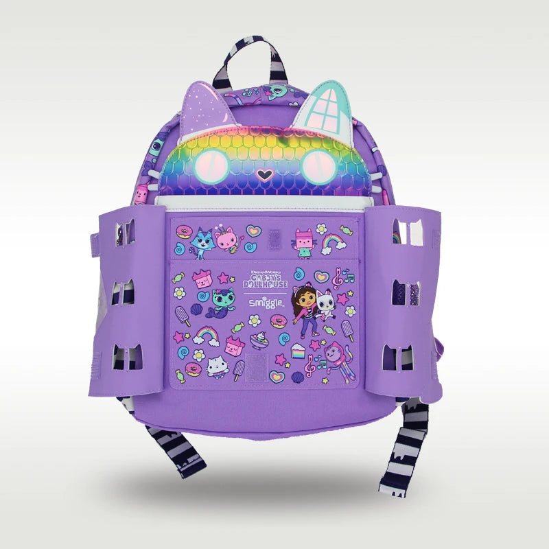 Mochila Infantil Gabby’s Dollhouse com Alças Confortáveis e Tamanho 14”